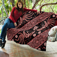 Indonesia Batik Pattern Quilt Red Version - Wonder Print Shop