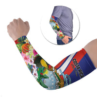 Personalized Costa Rica Rainbow Toucan Arm Sleeves Happy Independence Day