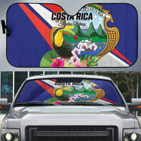 Costa Rica Rainbow Toucan Auto Sun Shade Happy Independence Day