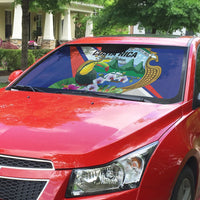 Costa Rica Rainbow Toucan Auto Sun Shade Happy Independence Day
