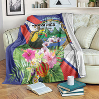 Costa Rica Rainbow Toucan Blanket Happy Independence Day