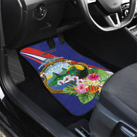 Personalized Costa Rica Rainbow Toucan Car Mats Happy Independence Day