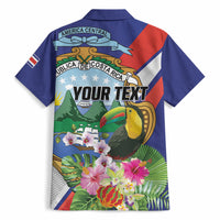 Personalized Costa Rica Rainbow Toucan Hawaiian Shirt Happy Independence Day