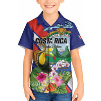 Personalized Costa Rica Rainbow Toucan Hawaiian Shirt Happy Independence Day