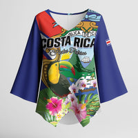 Personalized Costa Rica Rainbow Toucan Kimono Sleeve Blouse Happy Independence Day