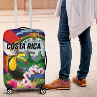 Costa Rica Rainbow Toucan Luggage Cover Happy Independence Day