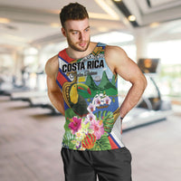 Personalized Costa Rica Rainbow Toucan Men Tank Top Happy Independence Day