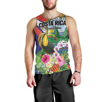 Personalized Costa Rica Rainbow Toucan Men Tank Top Happy Independence Day