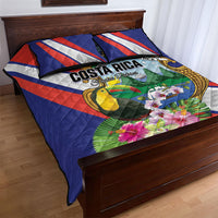 Costa Rica Rainbow Toucan Quilt Bed Set Happy Independence Day