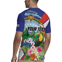 Personalized Costa Rica Rainbow Toucan Rugby Jersey Happy Independence Day