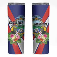 Personalized Costa Rica Rainbow Toucan Skinny Tumbler Happy Independence Day