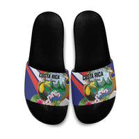Costa Rica Rainbow Toucan Slide Sandals Happy Independence Day