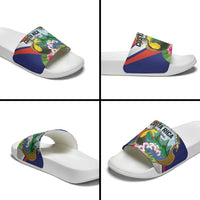 Costa Rica Rainbow Toucan Slide Sandals Happy Independence Day