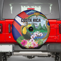 Costa Rica Rainbow Toucan Spare Tire Cover Happy Independence Day