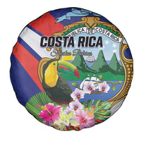 Costa Rica Rainbow Toucan Spare Tire Cover Happy Independence Day