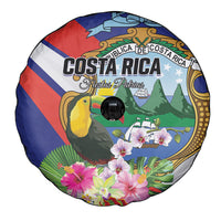 Costa Rica Rainbow Toucan Spare Tire Cover Happy Independence Day