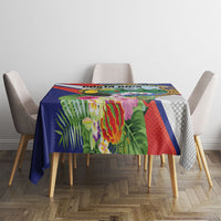 Costa Rica Rainbow Toucan Tablecloth Happy Independence Day