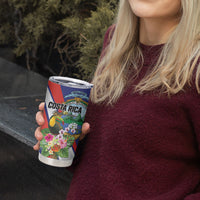Personalized Costa Rica Rainbow Toucan Tumbler Cup Happy Independence Day