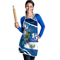 El Salvador Turquoise Browed Motmot Apron Happy Independence Day