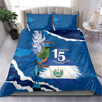 El Salvador Turquoise Browed Motmot Bedding Set Happy Independence Day