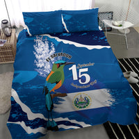 El Salvador Turquoise Browed Motmot Bedding Set Happy Independence Day
