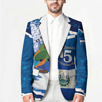 Personalized El Salvador Turquoise Browed Motmot Blazer Happy Independence Day