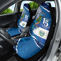El Salvador Turquoise Browed Motmot Car Seat Cover Happy Independence Day