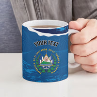 Personalized El Salvador Turquoise Browed Motmot Ceramic Mug Happy Independence Day
