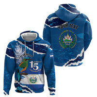 Personalized El Salvador Turquoise Browed Motmot Hoodie Happy Independence Day