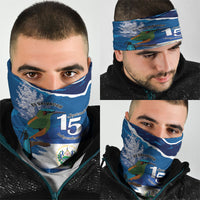 El Salvador Turquoise Browed Motmot Neck Gaiter Happy Independence Day