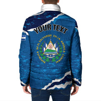 Personalized El Salvador Turquoise Browed Motmot Padded Jacket Happy Independence Day