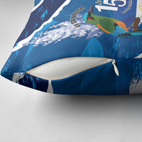 El Salvador Turquoise Browed Motmot Pillow Cover Happy Independence Day