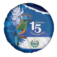 El Salvador Turquoise Browed Motmot Spare Tire Cover Happy Independence Day