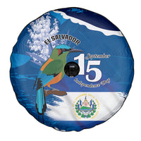 El Salvador Turquoise Browed Motmot Spare Tire Cover Happy Independence Day