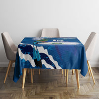 El Salvador Turquoise Browed Motmot Tablecloth Happy Independence Day