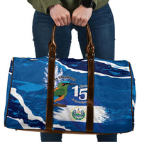 El Salvador Turquoise Browed Motmot Travel Bag Happy Independence Day