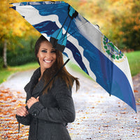 El Salvador Turquoise Browed Motmot Umbrella Happy Independence Day