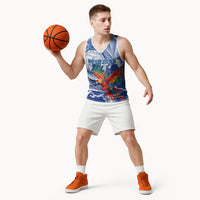 Personalized Honduras Scarlet Macaw Basketball Jersey Happy Independence Day