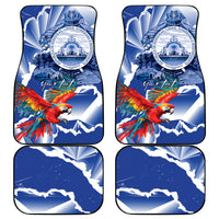 Personalized Honduras Scarlet Macaw Car Mats Happy Independence Day