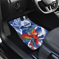 Personalized Honduras Scarlet Macaw Car Mats Happy Independence Day