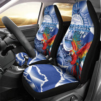 Honduras Scarlet Macaw Car Seat Cover Happy Independence Day