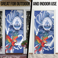 Personalized Honduras Scarlet Macaw Door Cover Happy Independence Day