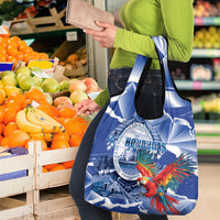 Honduras Scarlet Macaw Grocery Bag Happy Independence Day