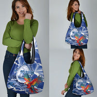 Honduras Scarlet Macaw Grocery Bag Happy Independence Day