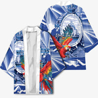 Personalized Honduras Scarlet Macaw Kimono Happy Independence Day