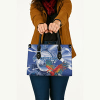 Honduras Scarlet Macaw Leather Bag Happy Independence Day