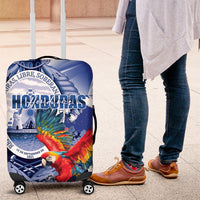 Honduras Scarlet Macaw Luggage Cover Happy Independence Day