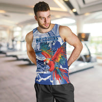 Personalized Honduras Scarlet Macaw Men Tank Top Happy Independence Day