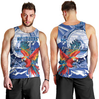 Personalized Honduras Scarlet Macaw Men Tank Top Happy Independence Day