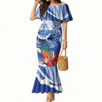 Personalized Honduras Scarlet Macaw Mermaid Dress Happy Independence Day